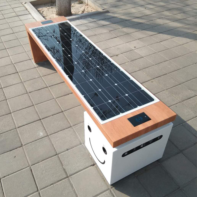 Solar Smart Park Benches Appeared in Beijing Metro Park
