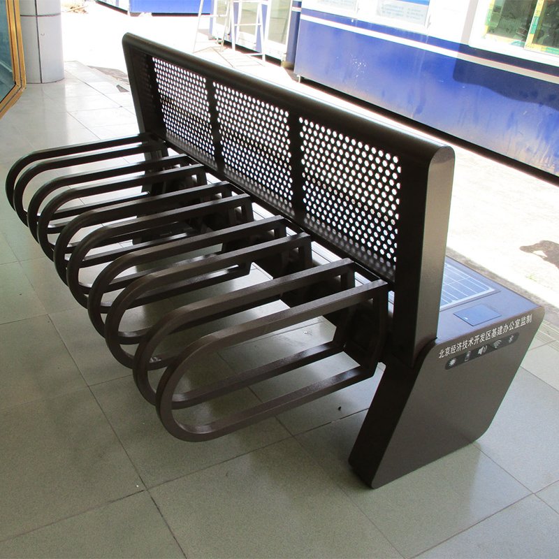 Solar Park Bench Public Street Seats with Wireless Charging