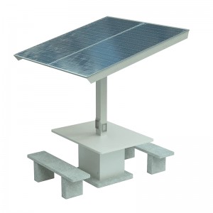 Outdoor Street Furniture Solar Power Charging Table