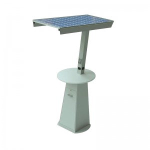 Solar Pole Charging Station Outdoor Coffee Table