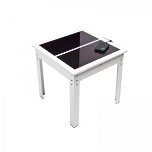 Solar Table Cell Phone Charging Table Outdoor Table with Solar Panels
