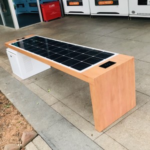 Solar Products Trending 2019 Backless Park Bench Seat Smart Street Furniture