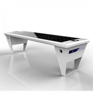 Smart Solar Panel Urban Furniture Bench for Mobile Phone Charging