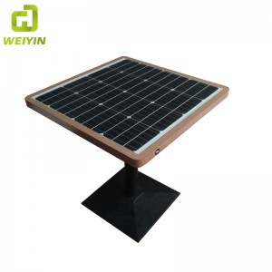 Solar Power Phone USB and Wireless Charging WiFi Hot Spot Smart Garden Table