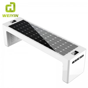 Outdoor Smart Solar Power Urban Park Bench for Mobile Phone Charging