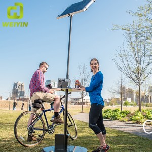Outdoor Solar Mobile Phone Charging Pole Station for Smart City