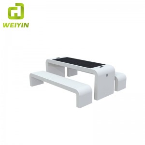 USB Wireless Phone Charger Outdoor Smart Solar Furniture Garden Table Bench Set