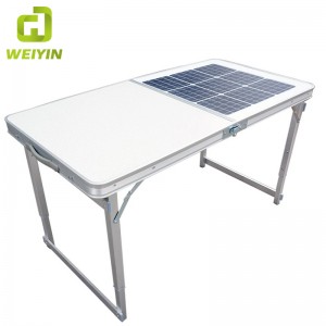 Outdoor Portable Folding Solar Camping Table  for Picnic