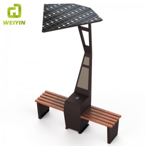 Popular Solar Smart Outdoor Garden Bench for Mobile Phone Charging