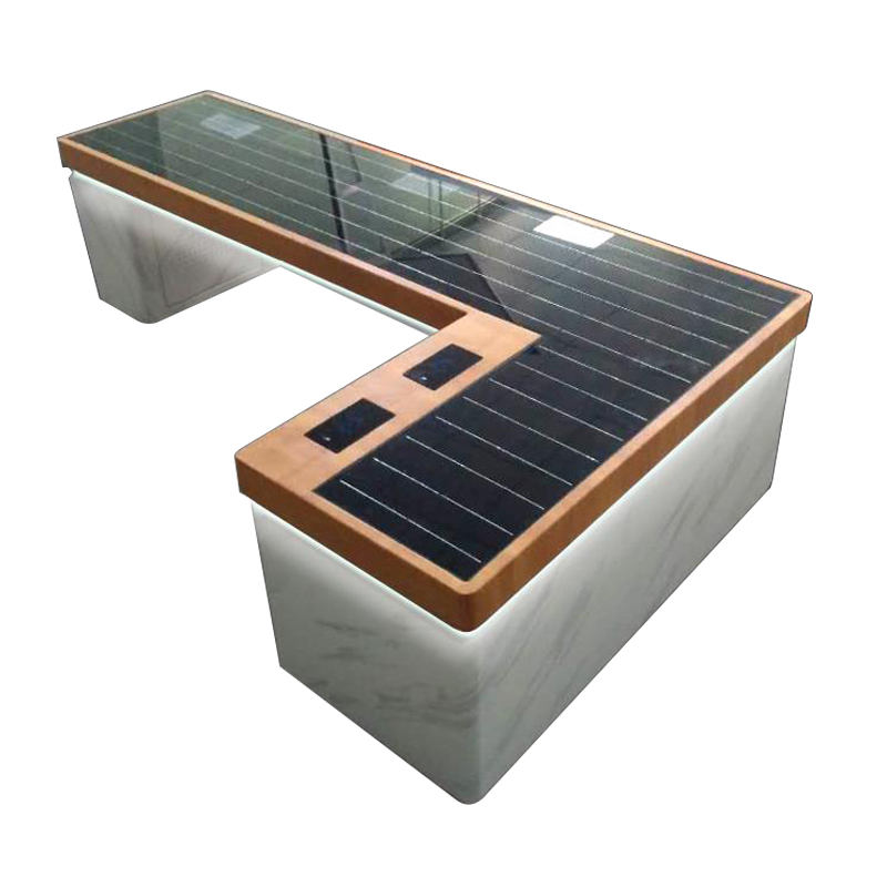 Customized Colors Hot Sale Energy-Saving Smart Solar Bench For Park