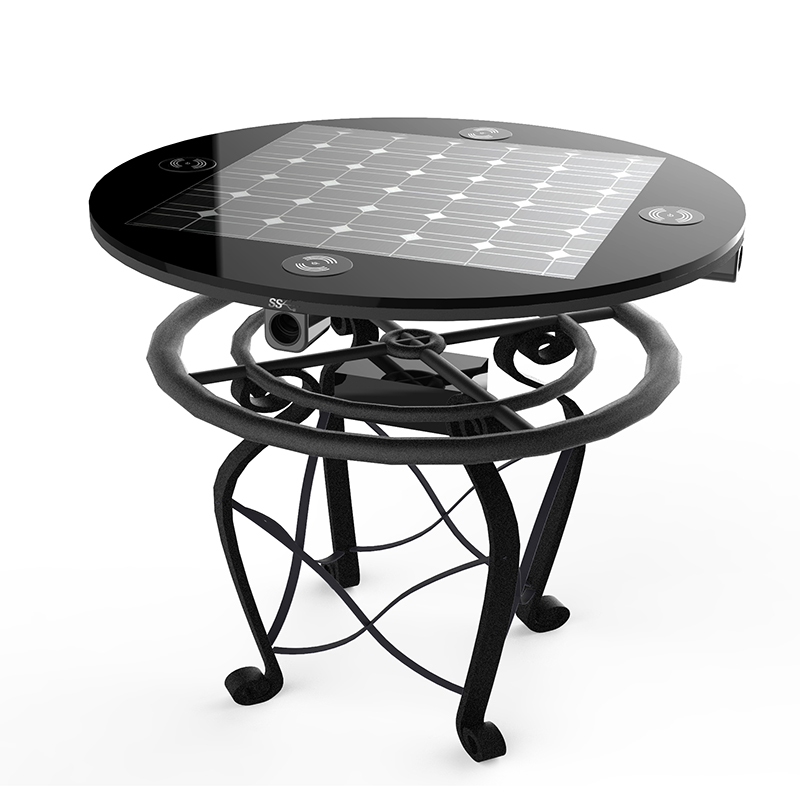 Multi-function Mobile Phone Charging Solar Powered Table With Smart Wifi