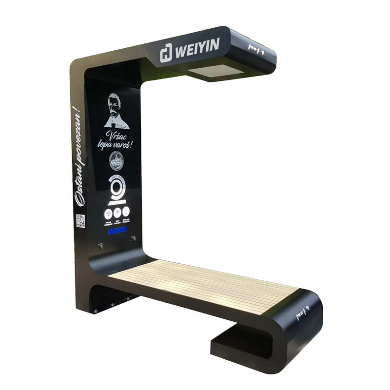 Best Design LED Display Poster USB Phone Charging Solar Smart Outdoor Furniture