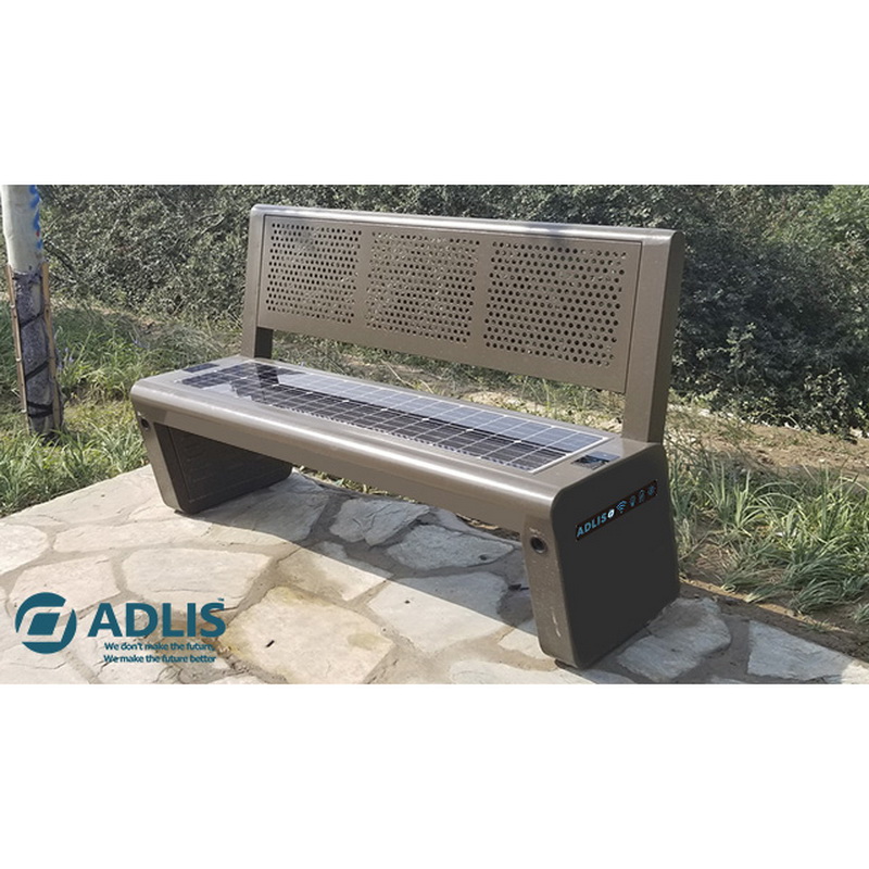 Stainless Steel Perfect Design Phone Charging Solar Smart Bench