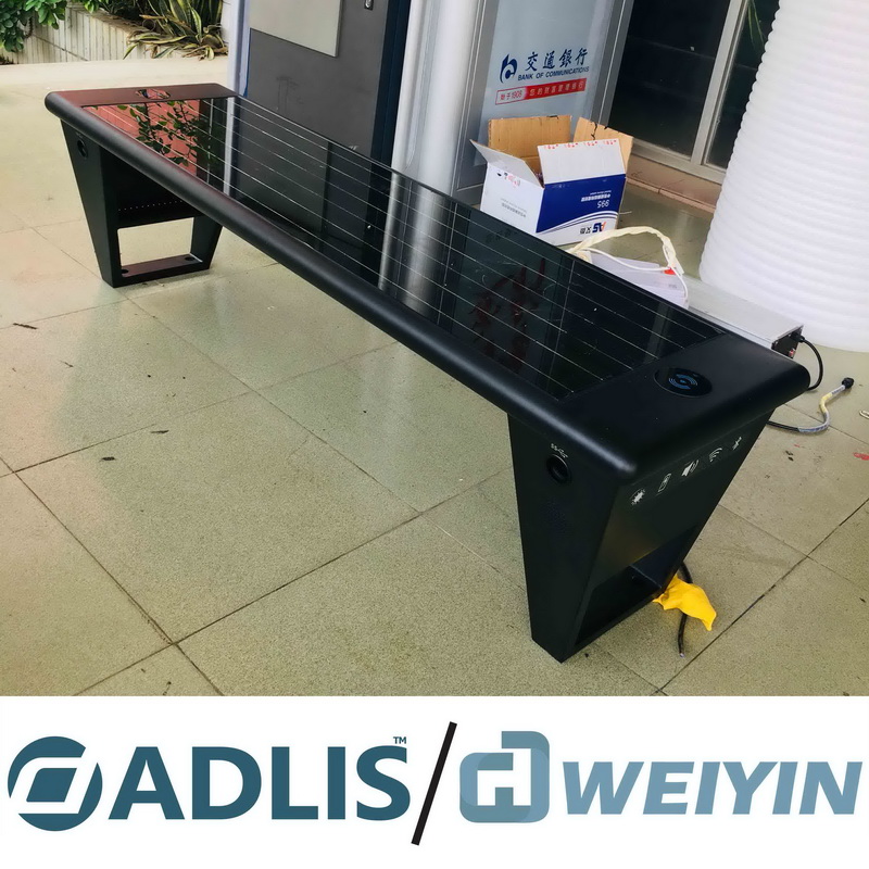 Bluetooth Free WiFi USB charger Wireless Charging Bench With Solar Panel